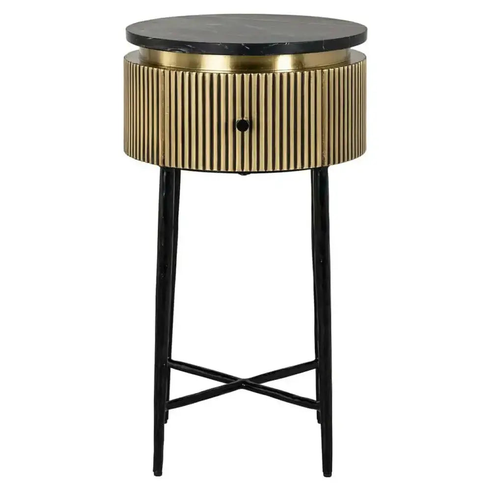 Product photograph of Richmond Interiors Ironville Side Table from Olivia's