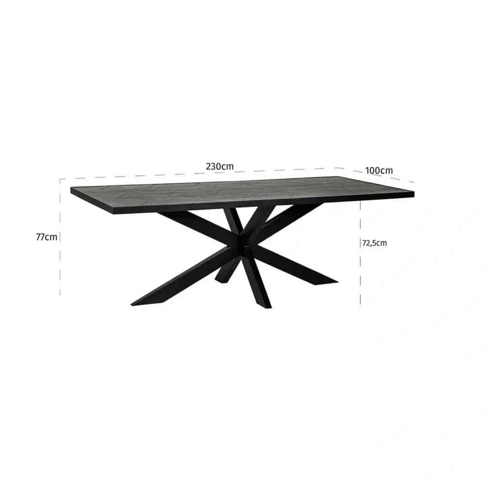 Product photograph of Richmond Interiors Bourbon Dining Table from Olivia's.