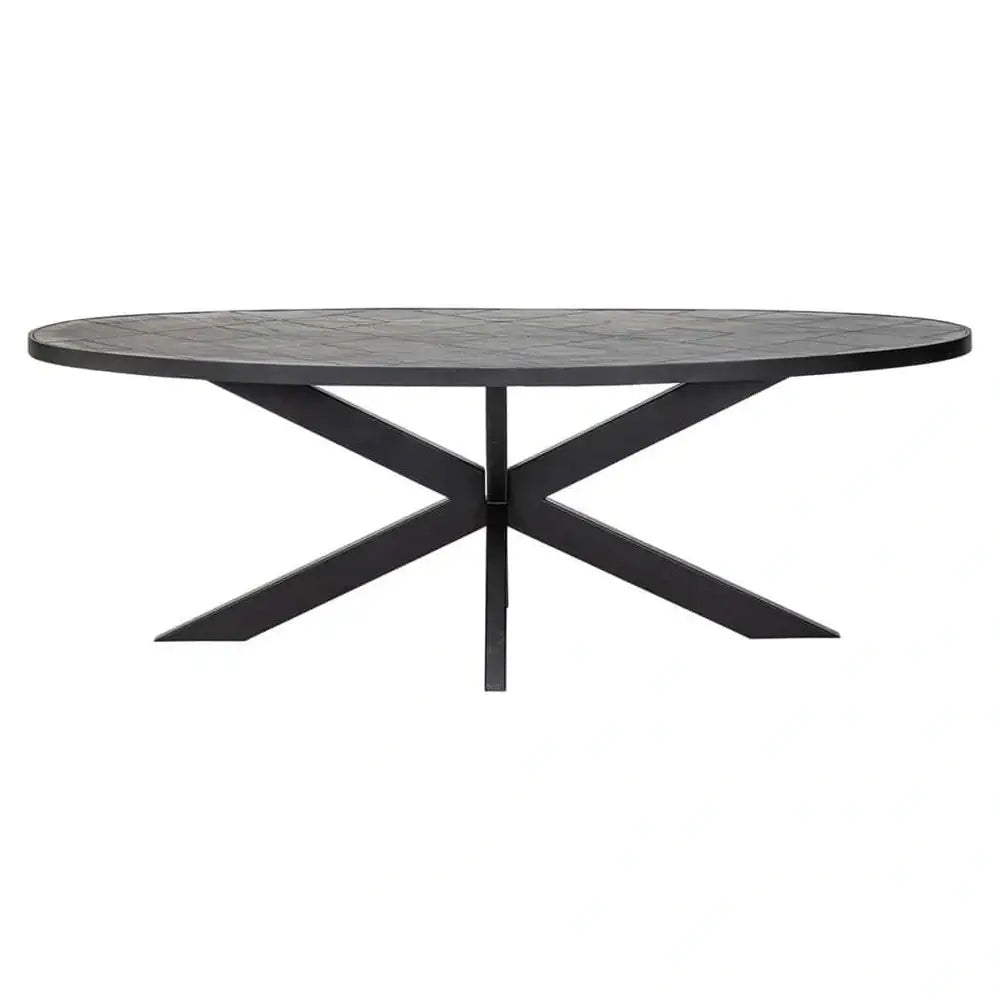 Product photograph of Richmond Interiors Scotch Oval Dining Table from Olivia's.