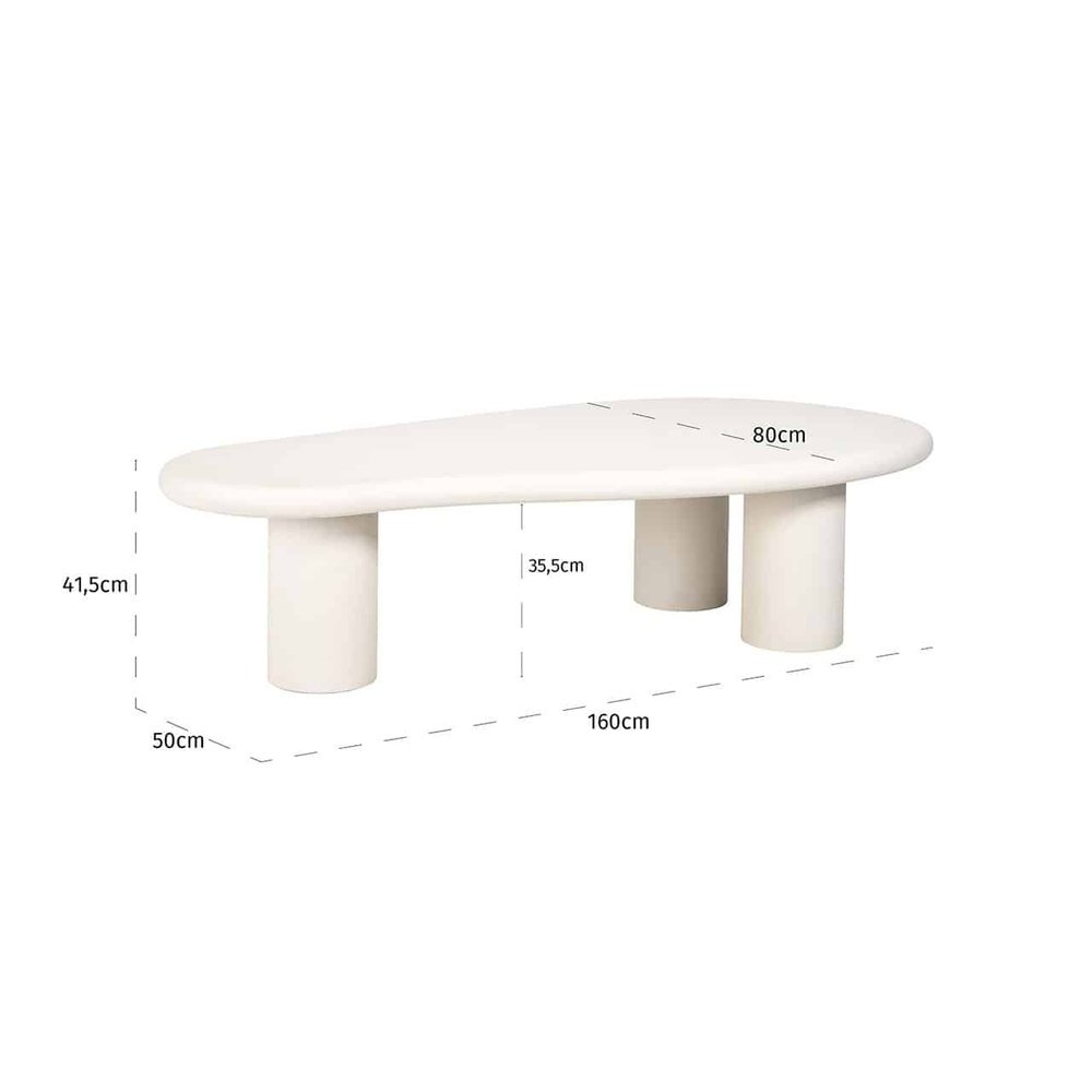 Product photograph of Richmond Interiors Bloomstone Coffee Table - 3 Leg from Olivia's.