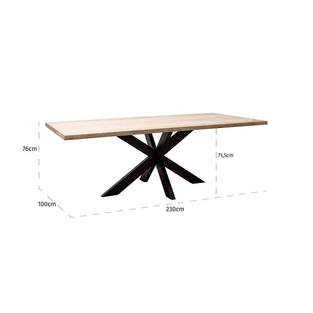 Product photograph of Richmond Interiors Avalon 6 Seater Travertine Dining Table from Olivia's.