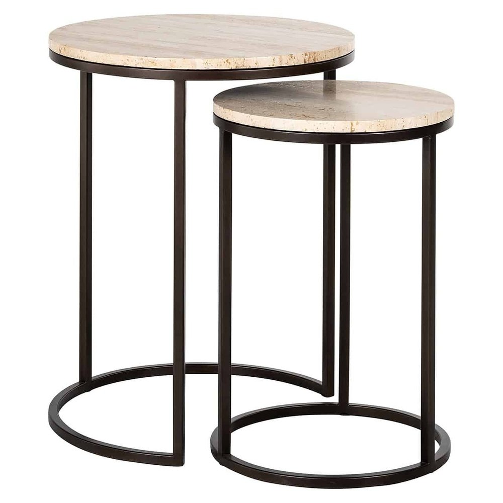 Product photograph of Richmond Interiors Avalon Side Table Set Of 2 In Bronze from Olivia's