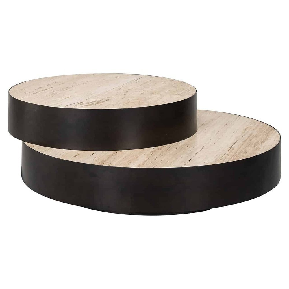 Product photograph of Richmond Interiors Avalon Round Layered Coffee Table from Olivia's