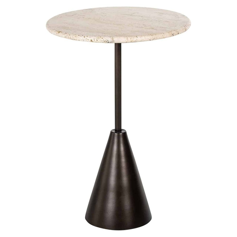 Richmond Interiors Avalon Round Side Table In Bronze