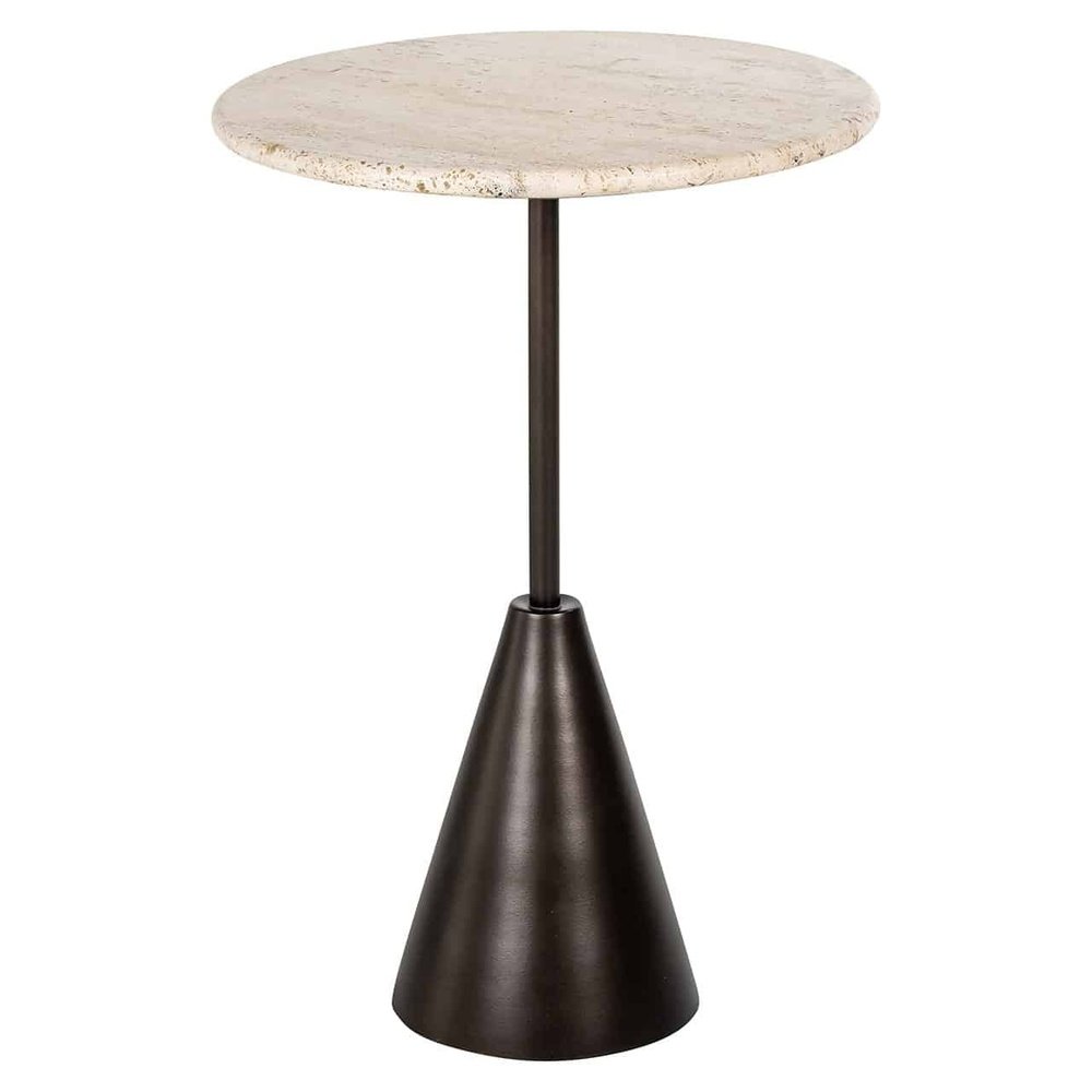Product photograph of Richmond Interiors Avalon Round Side Table In Bronze from Olivia's