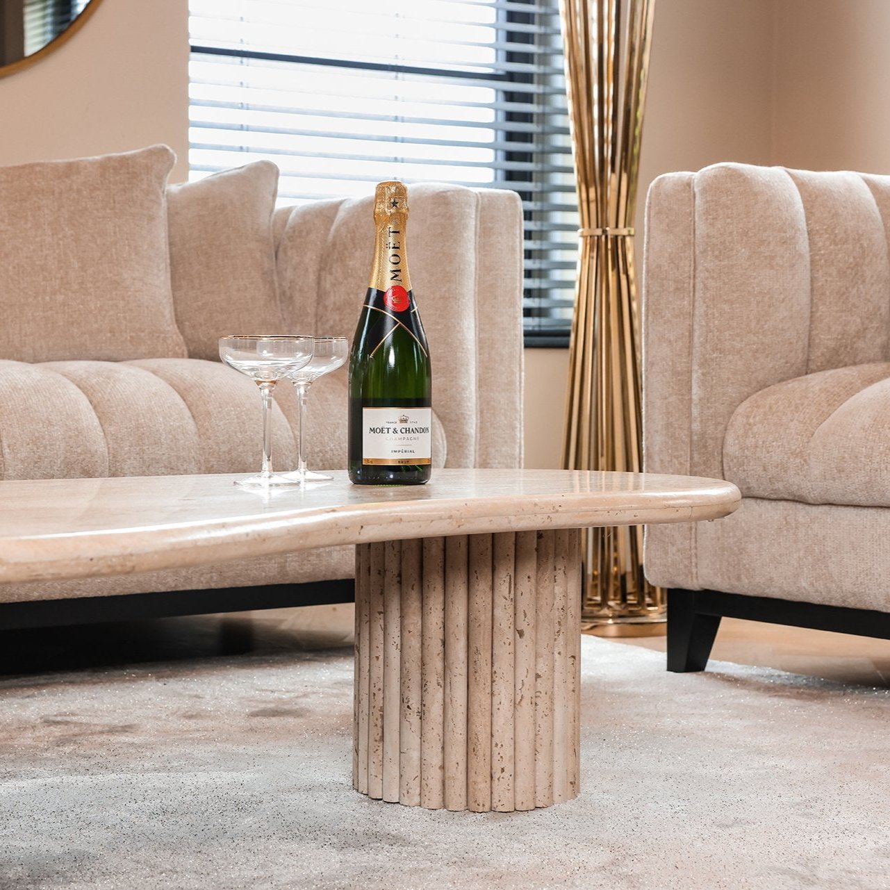 Product photograph of La Cantera Organic Coffee Table from Olivia's.