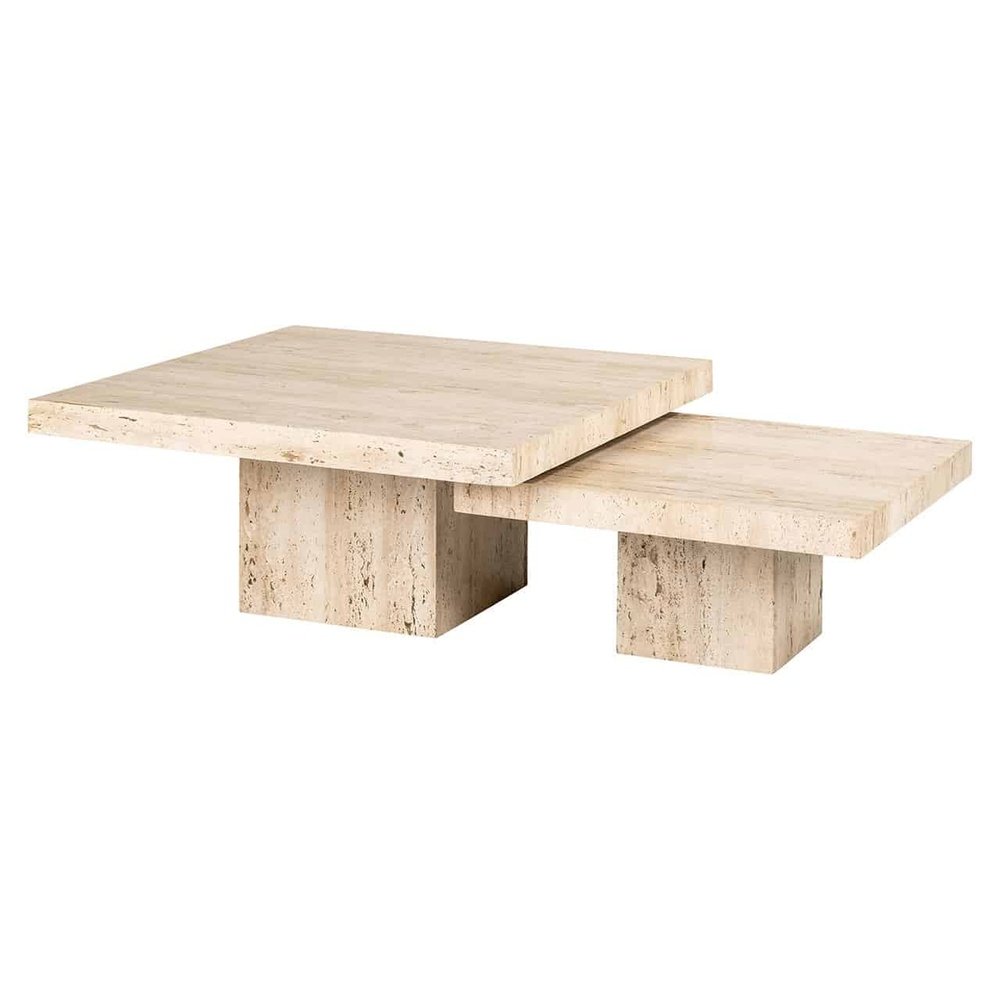 Product photograph of Richmond Interiors La Cantera Square Coffee Table Set Of 2 from Olivia's