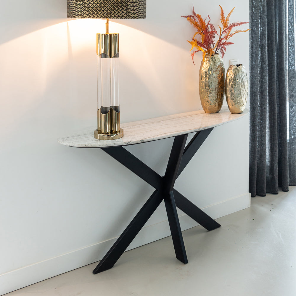 Product photograph of Richmond Interiors Trocadero Console Table - White from Olivia's.