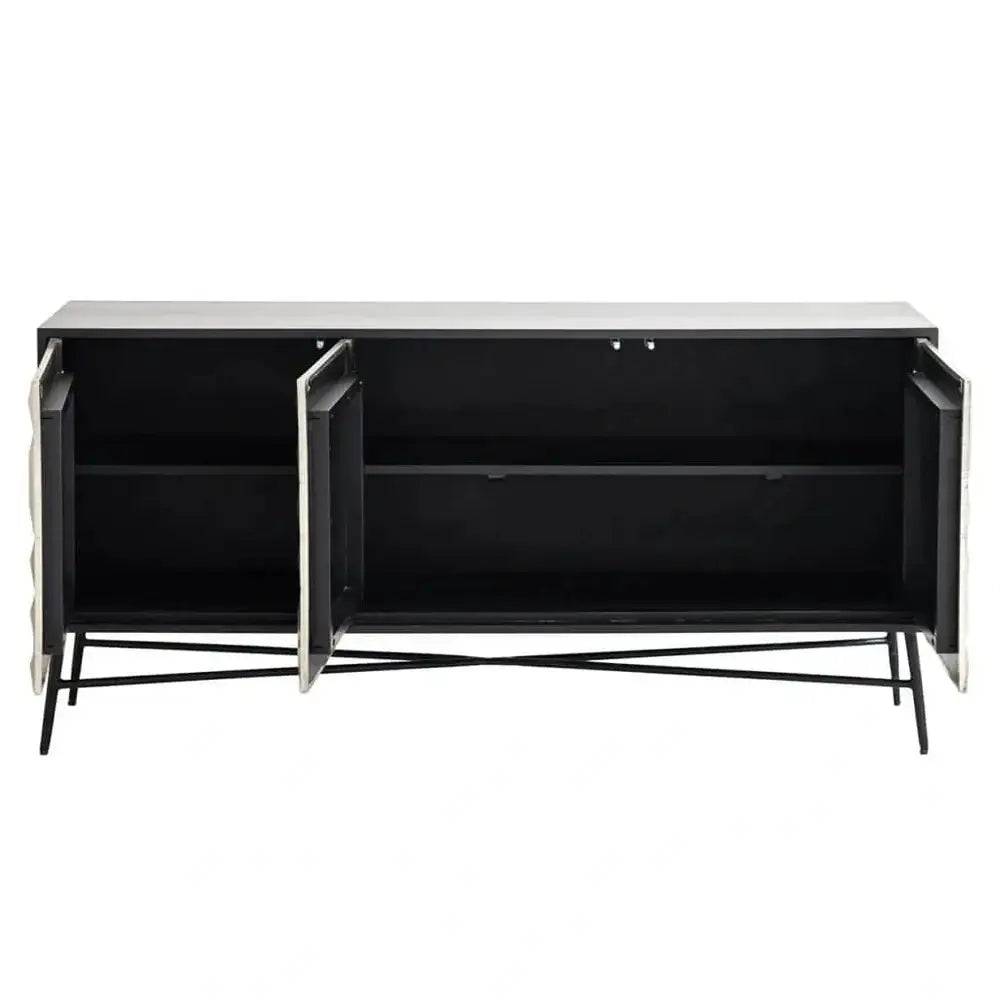 Product photograph of Richmond Interiors Tetro Sideboard In Silver from Olivia's.