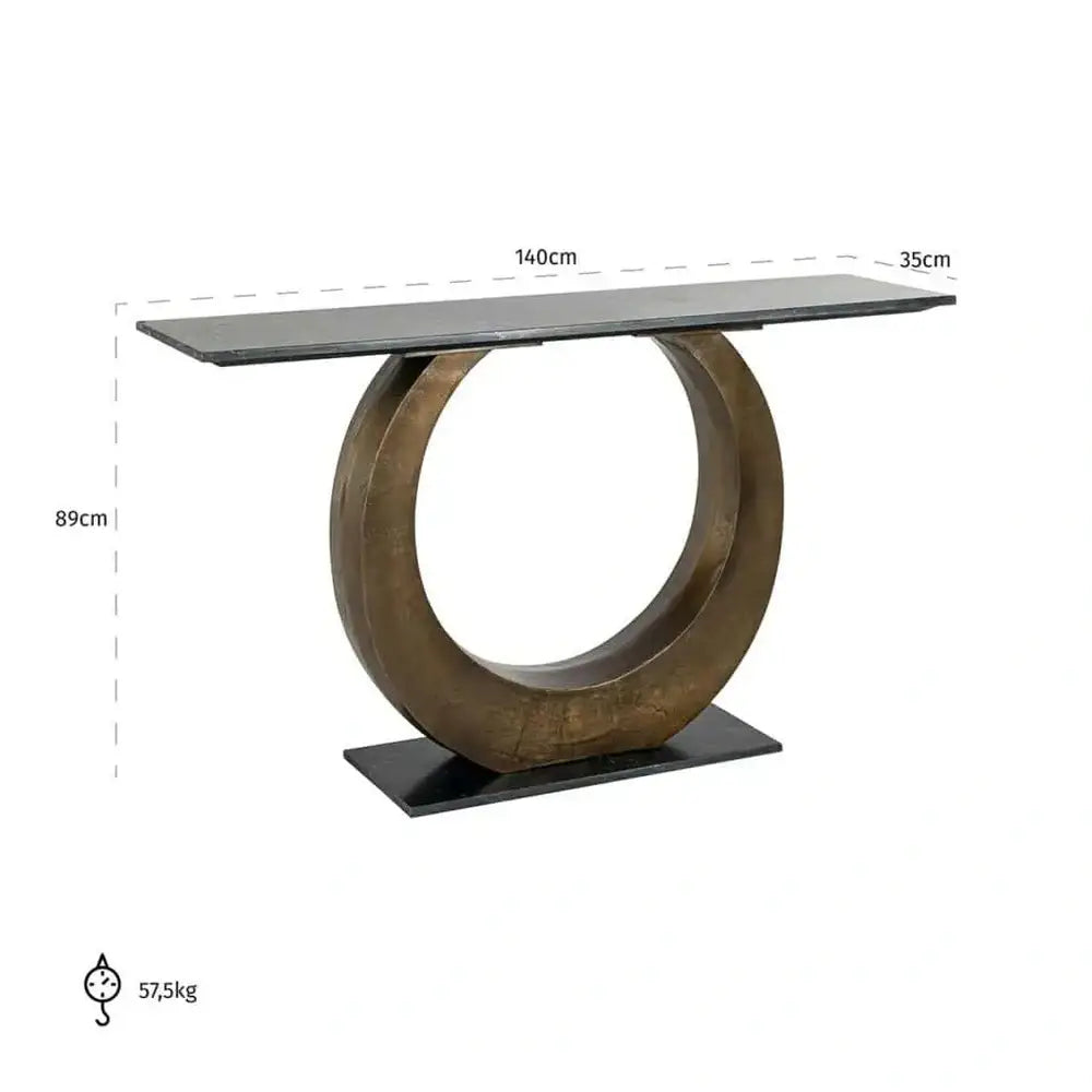 Product photograph of Richmond Interiors Luna Console Table from Olivia's.