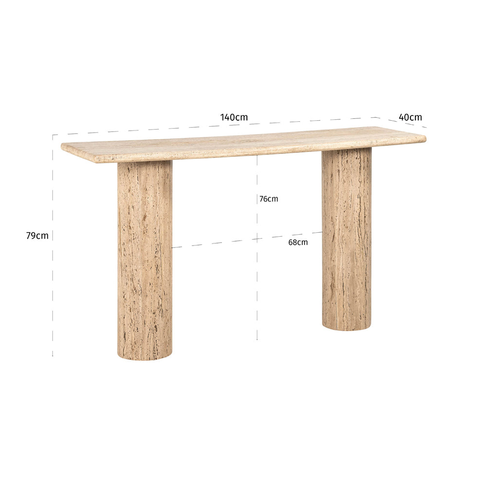 Product photograph of Richmond Interiors Hampton 140cm Console Table from Olivia's.