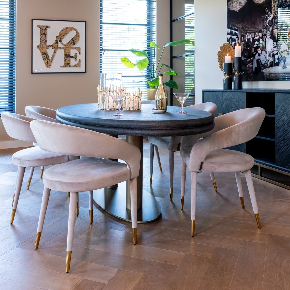 Product photograph of Richmond Macaro Oval Dining Table from Olivia's.