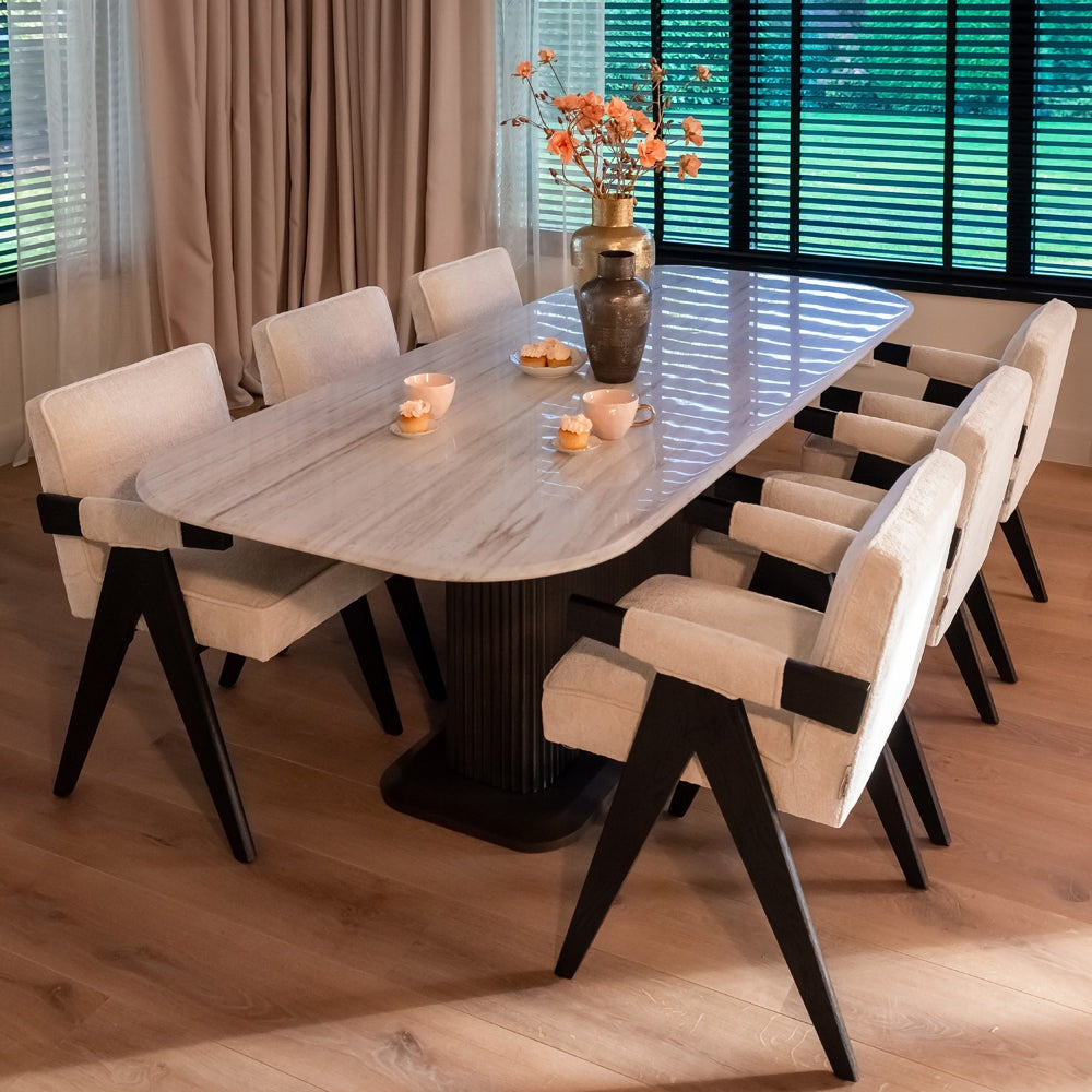 Product photograph of Richmond Interiors Mayfield 230cm Dining Table from Olivia's.