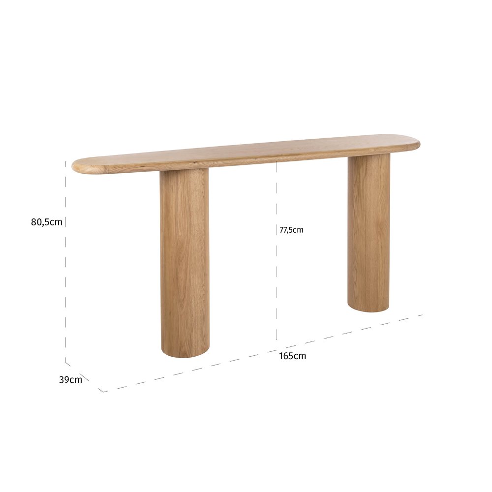 Product photograph of Richmond Interiors Oakley Console Table from Olivia's.