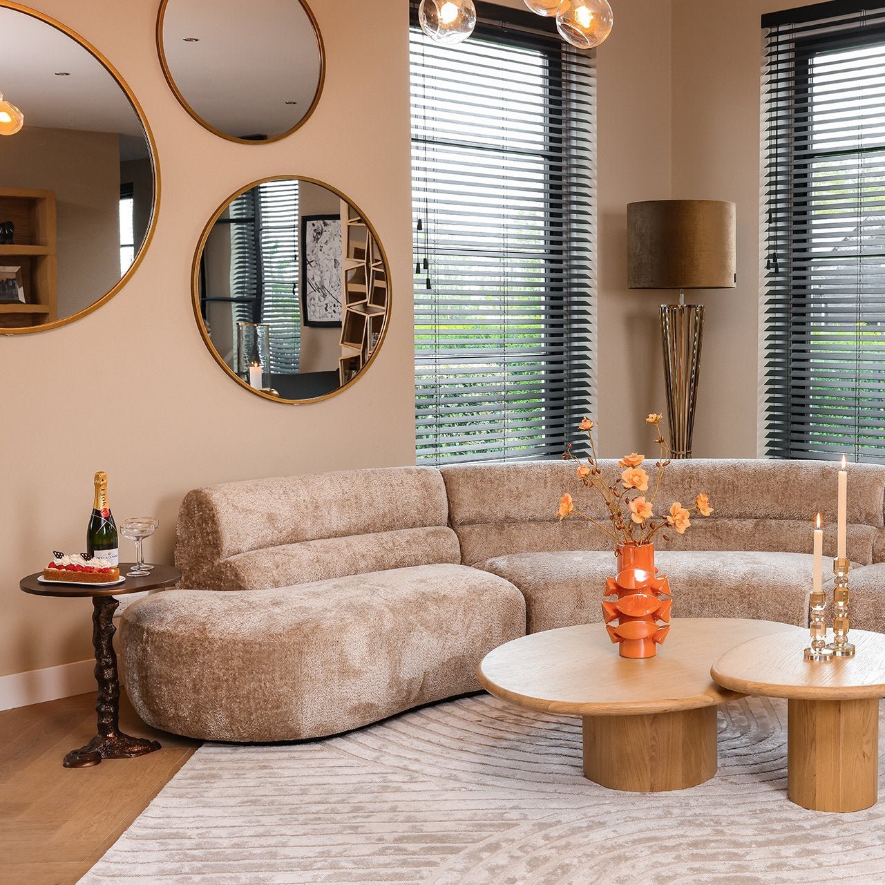Product photograph of Misty End Table - Bronze from Olivia's.