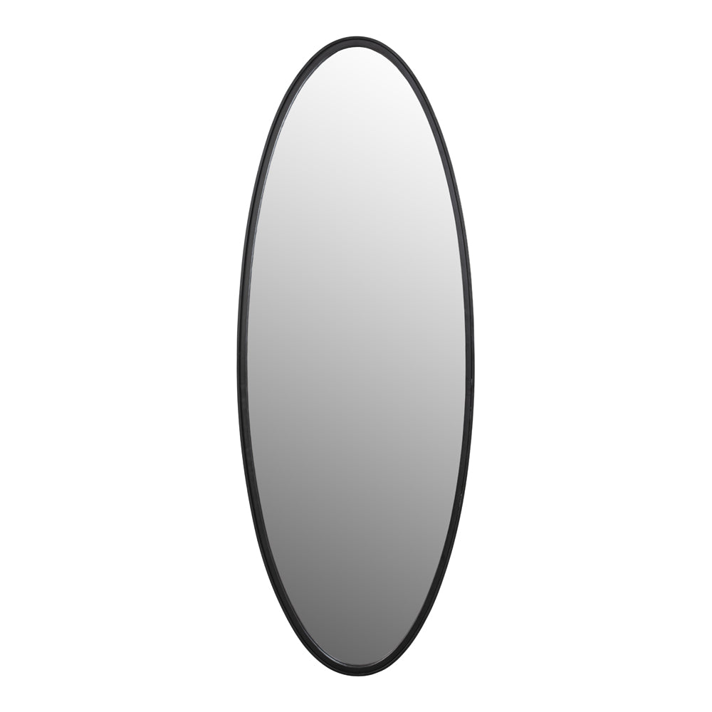 Olivias Nordic Living Collection Mo Oval Mirror In Black Outlet Medium