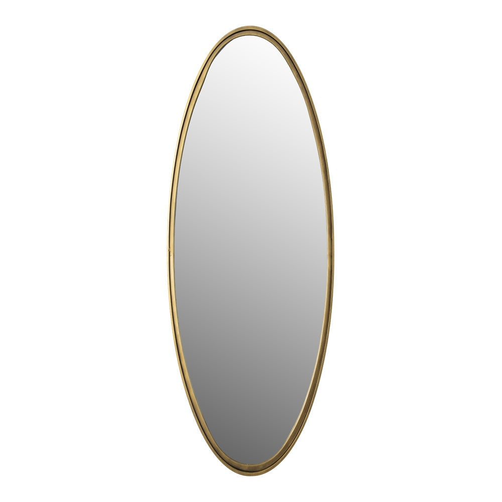 Olivias Nordic Living Collection Mo Oval Mirror In Antique Brass Outlet Medium