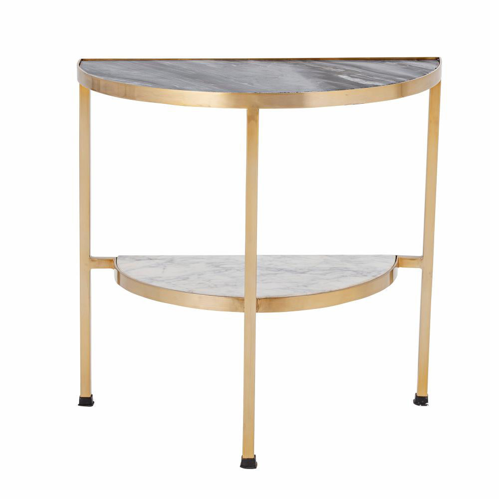 Bloomingville Clint Marble Side Table In Grey Outlet