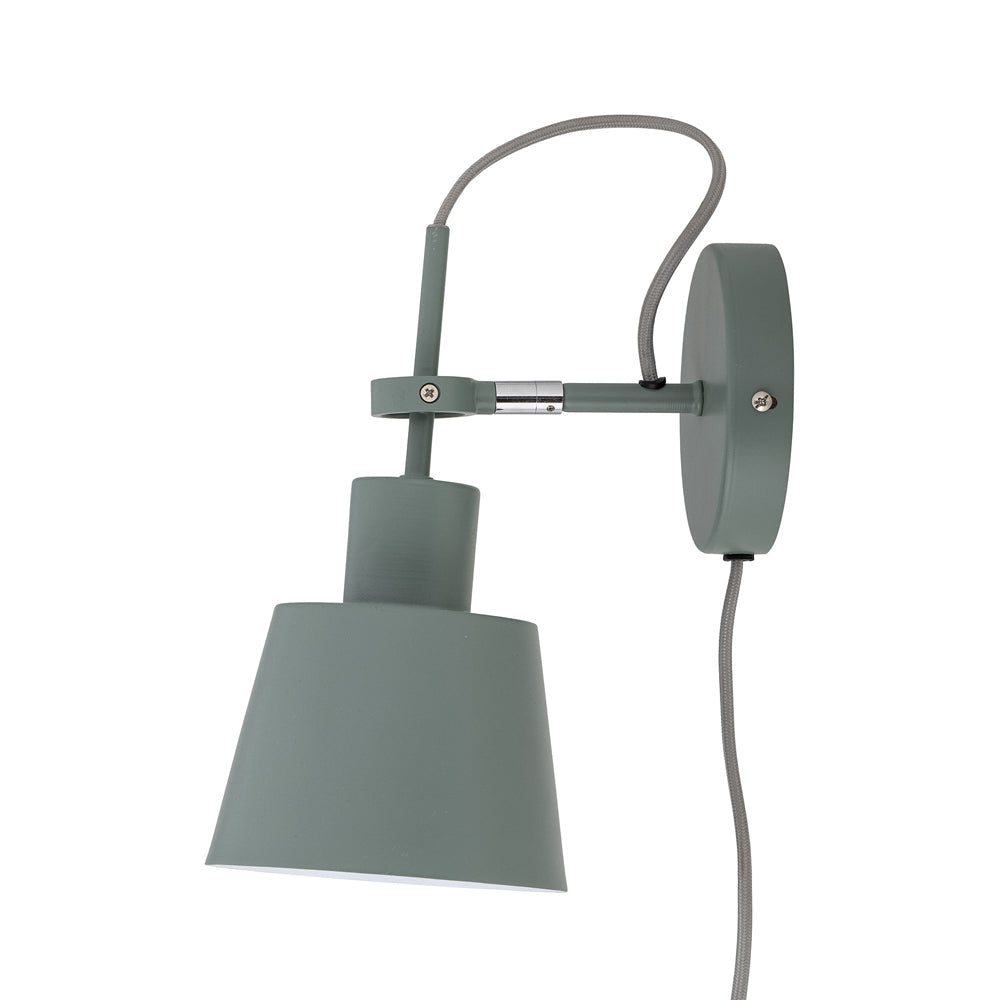 Product photograph of Bloomingville Filine Wall Lamp In Green Iron Outlet from Olivia's