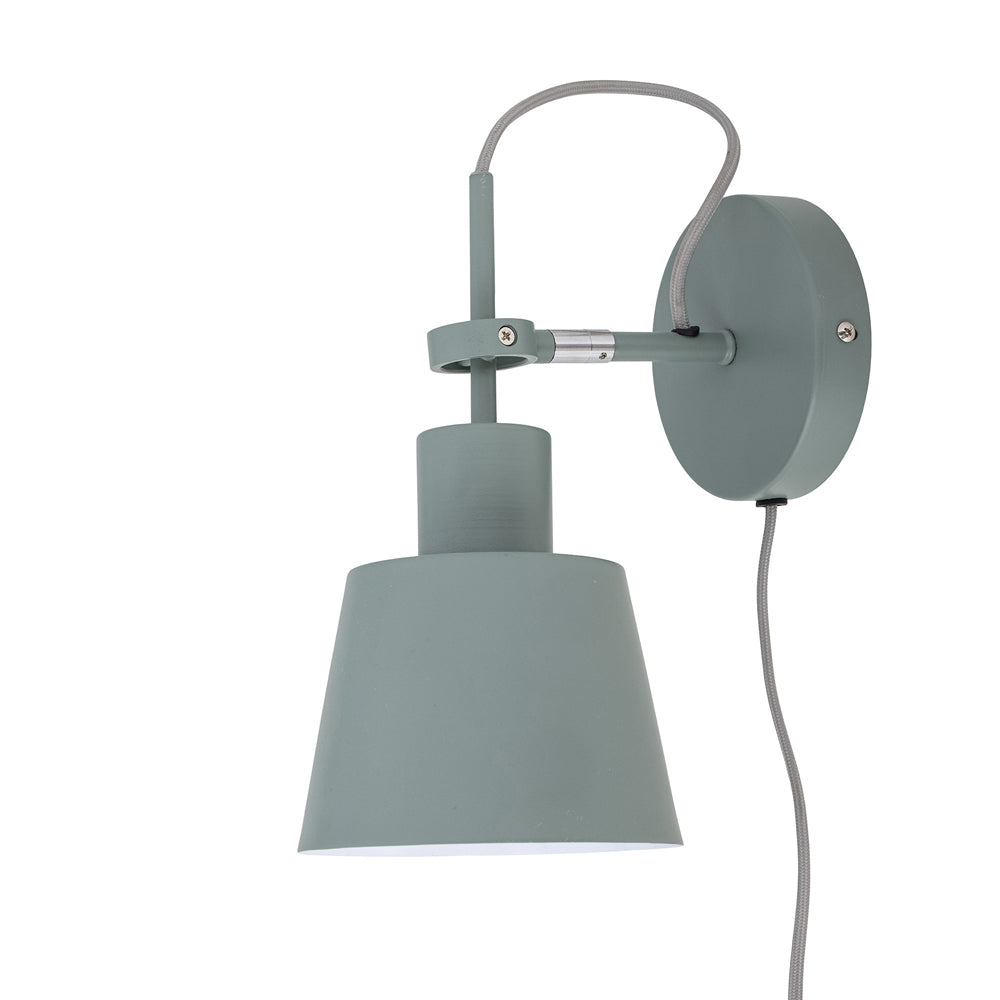 Product photograph of Bloomingville Filine Wall Lamp In Green Iron Outlet from Olivia's.