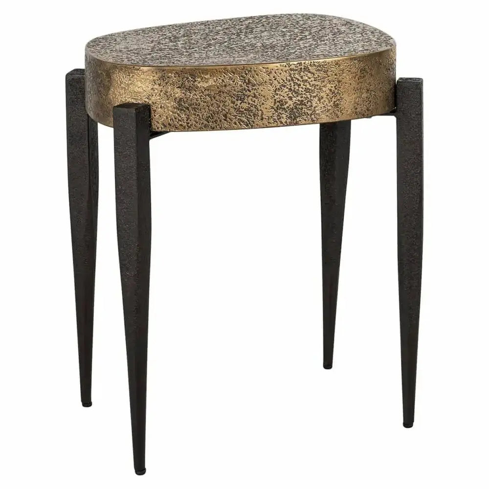 Product photograph of Richmond Interiors Declan Side Table In Gold from Olivia's