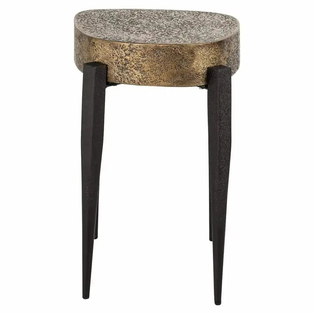 Product photograph of Richmond Interiors Declan Side Table In Gold from Olivia's.
