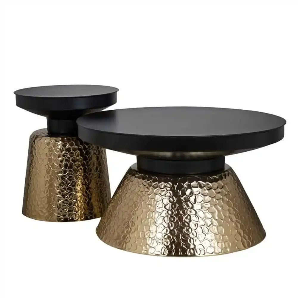 Product photograph of Richmond Interiors Freddie Side Table In Gold from Olivia's.