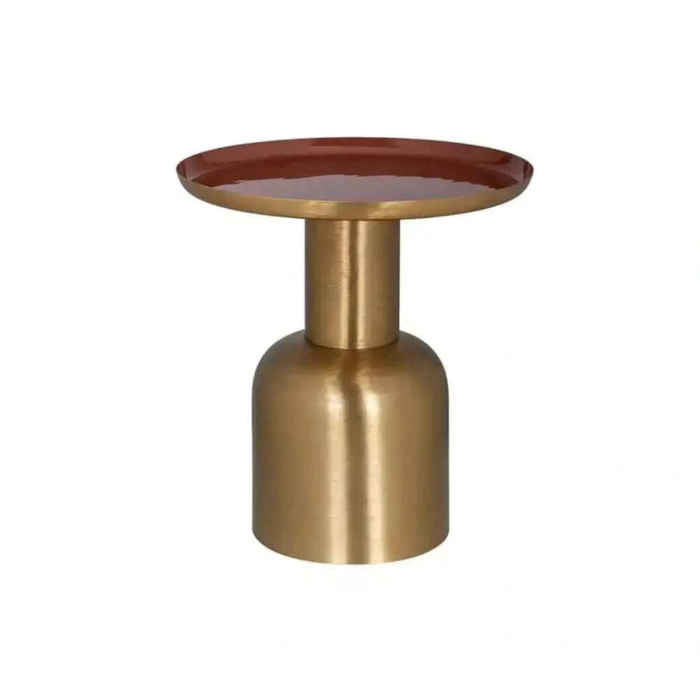 Product photograph of Richmond Interiors Inaya Side Table In Gold from Olivia's