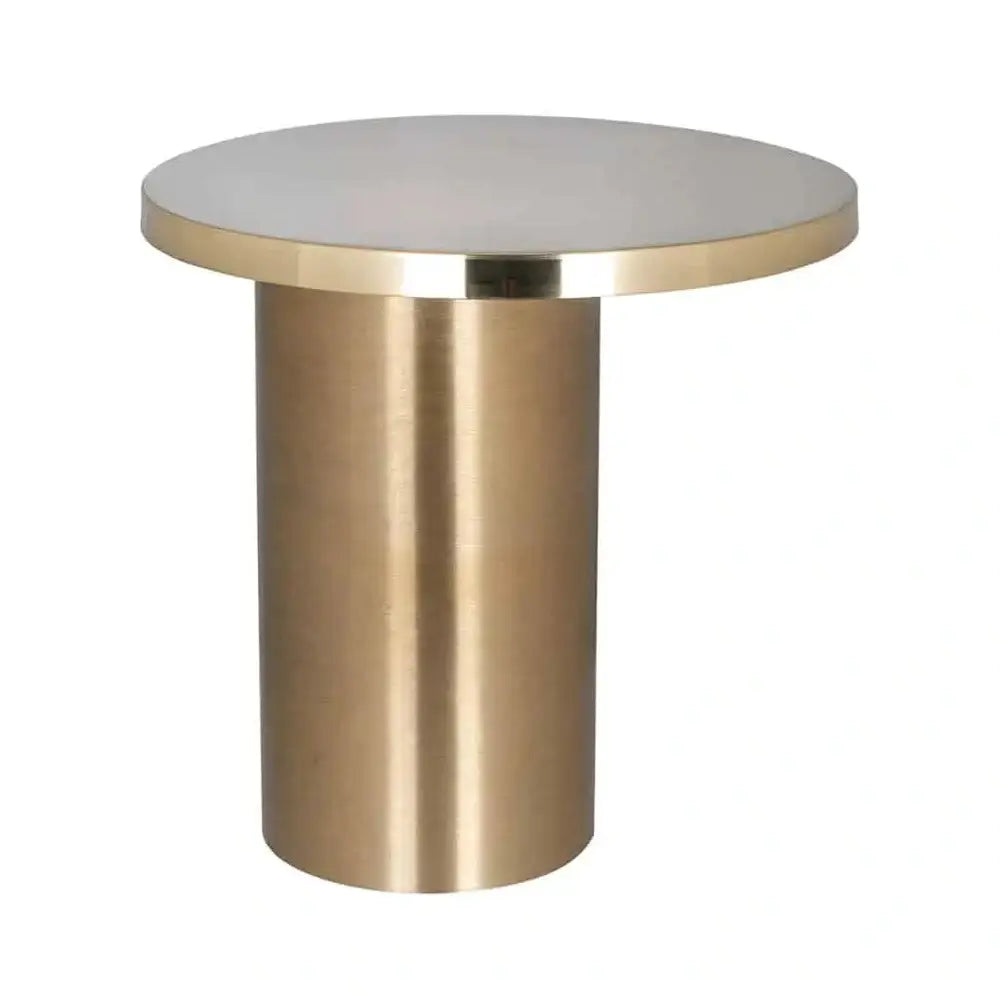 Product photograph of Richmond Interiors Naya Side Table In Gold from Olivia's