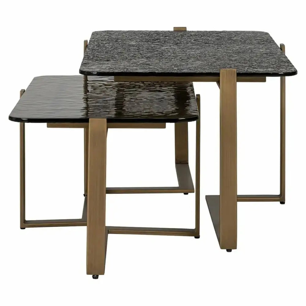 Product photograph of Richmond Interiors Sterling Set Of 2 Coffee Tables from Olivia's.