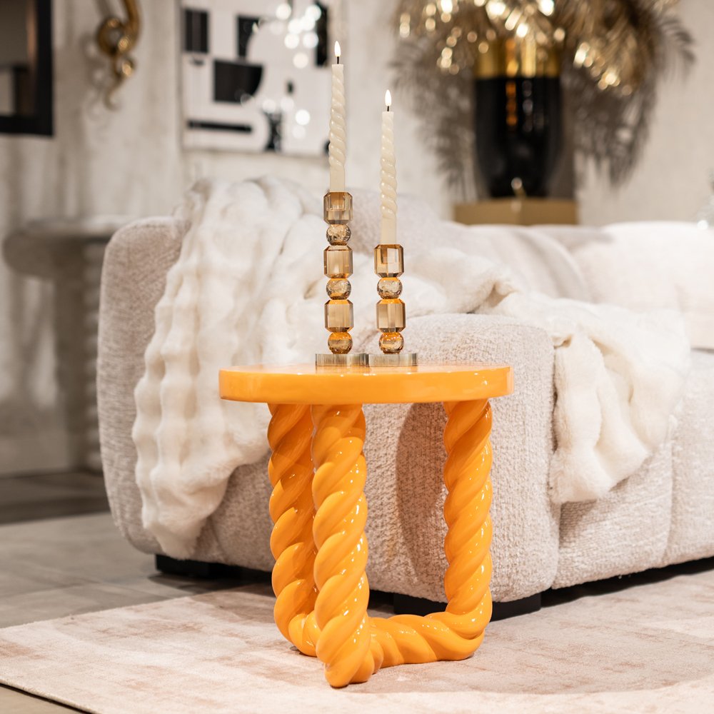 Product photograph of Richmond Interiors Rosly Side Table - Orange from Olivia's.