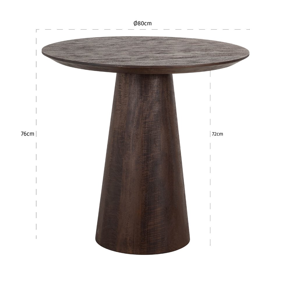 Product photograph of Richmond Interiors Willow 80cm Bistro Table from Olivia's.