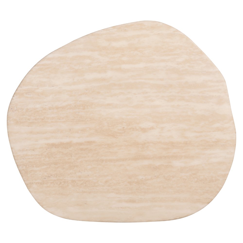 Product photograph of Richmond Interiors Fictus Side Table - Faux Travertine from Olivia's.