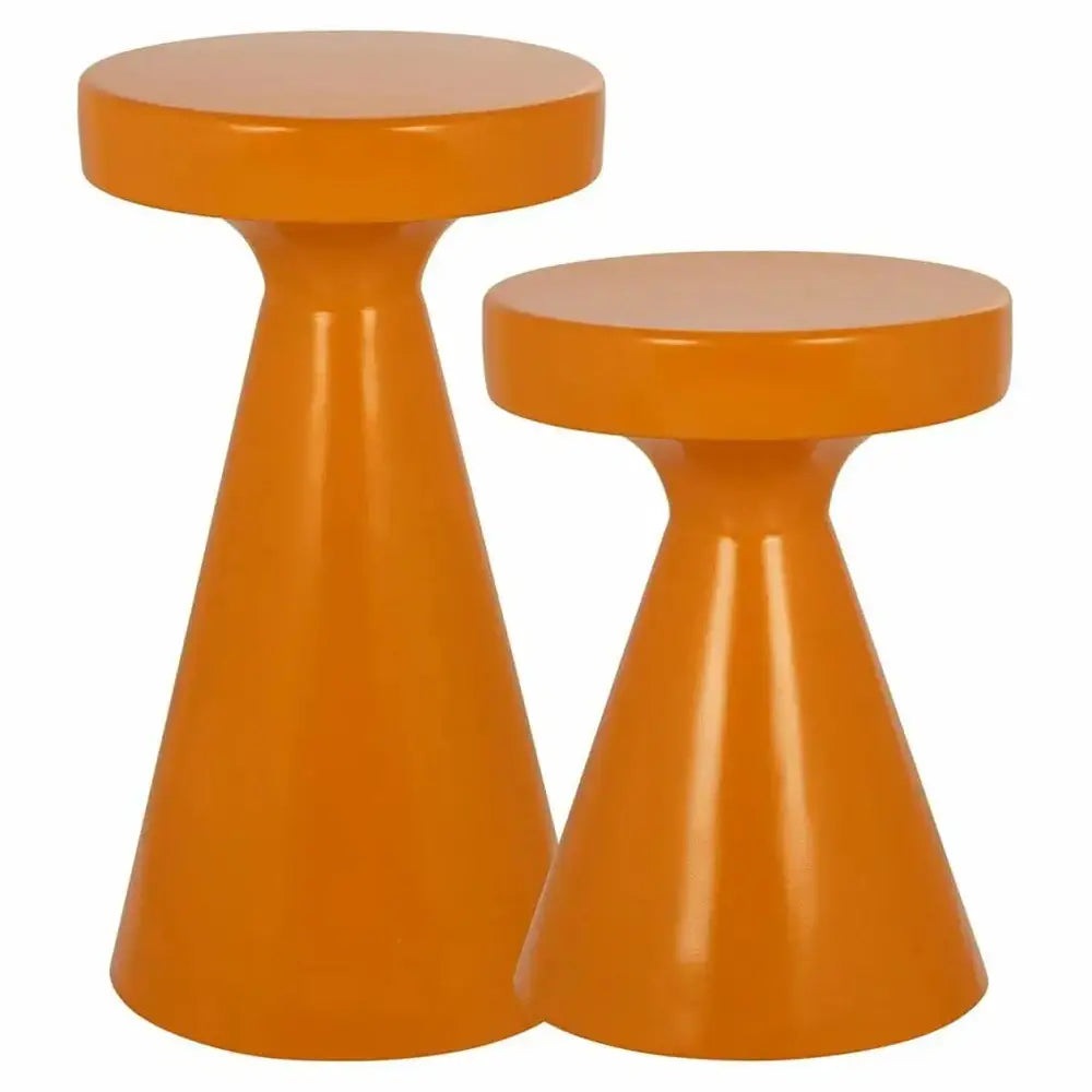 Product photograph of Richmond Interiors Kimble Side Table In Orange Small from Olivia's