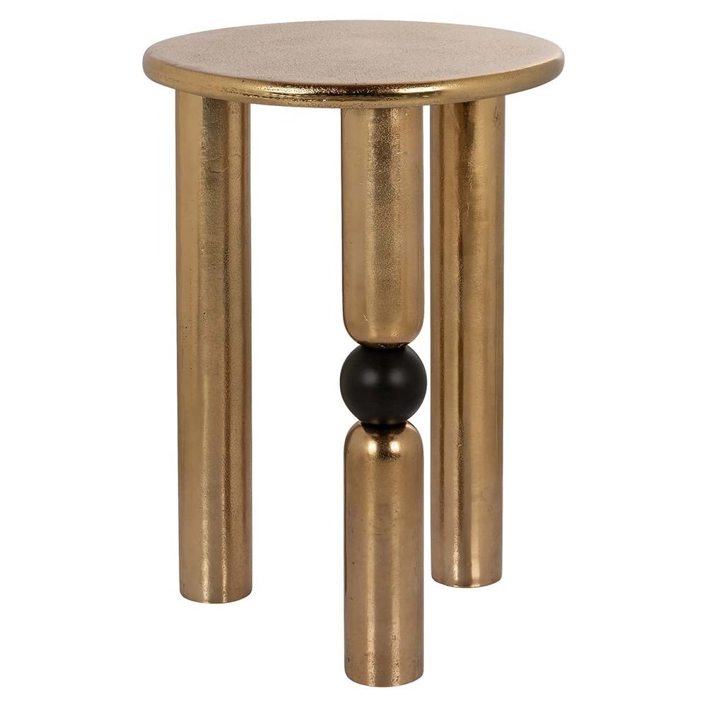 Product photograph of Richmond Interiors Marshall Side Table In Gold from Olivia's