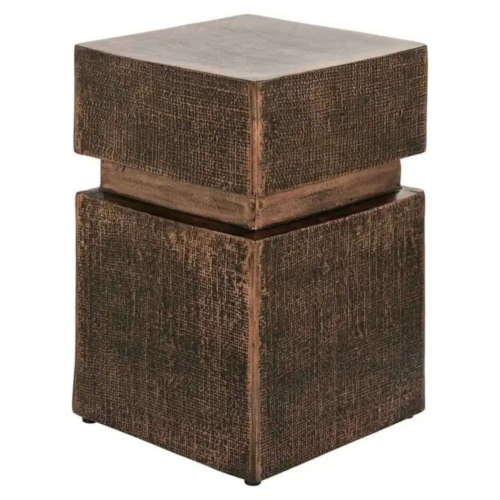 Product photograph of Richmond Interiors Nox Side Table In Bronze from Olivia's