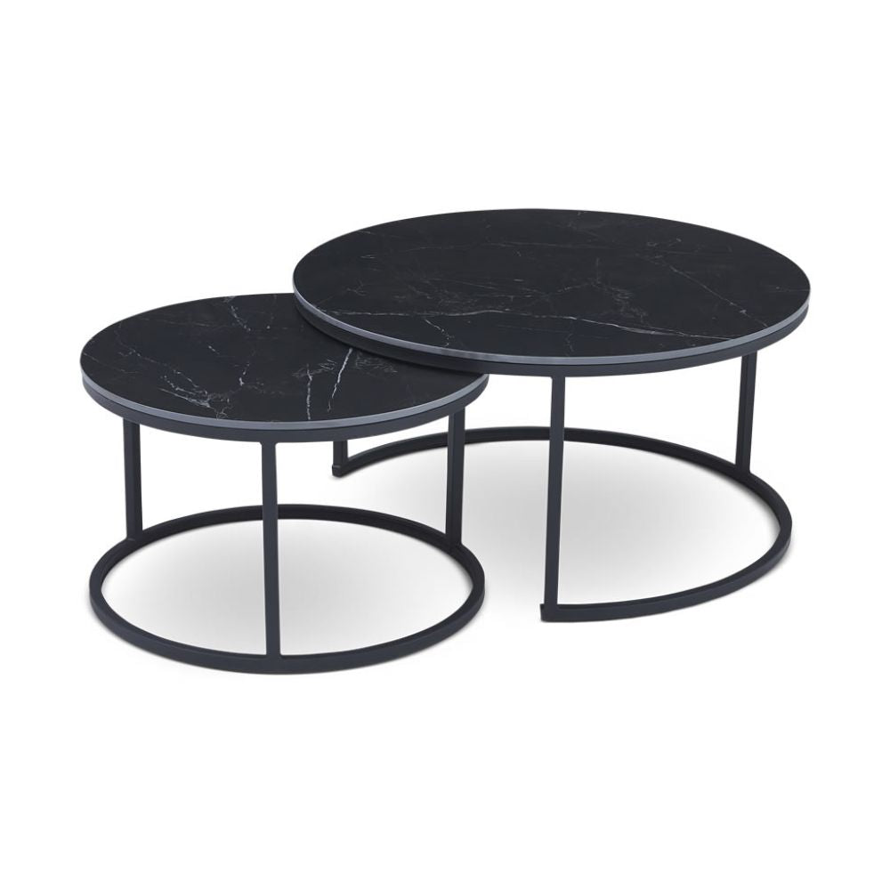 Product photograph of Berkeley Designs Soho Nested Coffee Table In Black from Olivia's