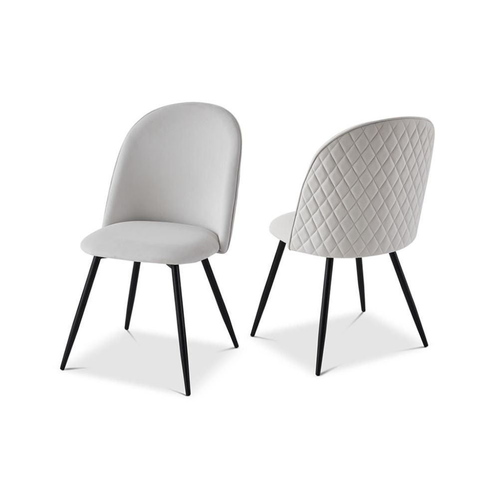 Product photograph of Berkeley Designs Soho Dining Chair In Cream Set Of 2 from Olivia's.