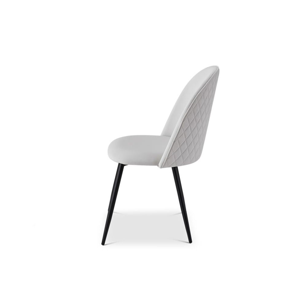 Berkeley Designs Soho Dining Chair In Cream Set Of 2
