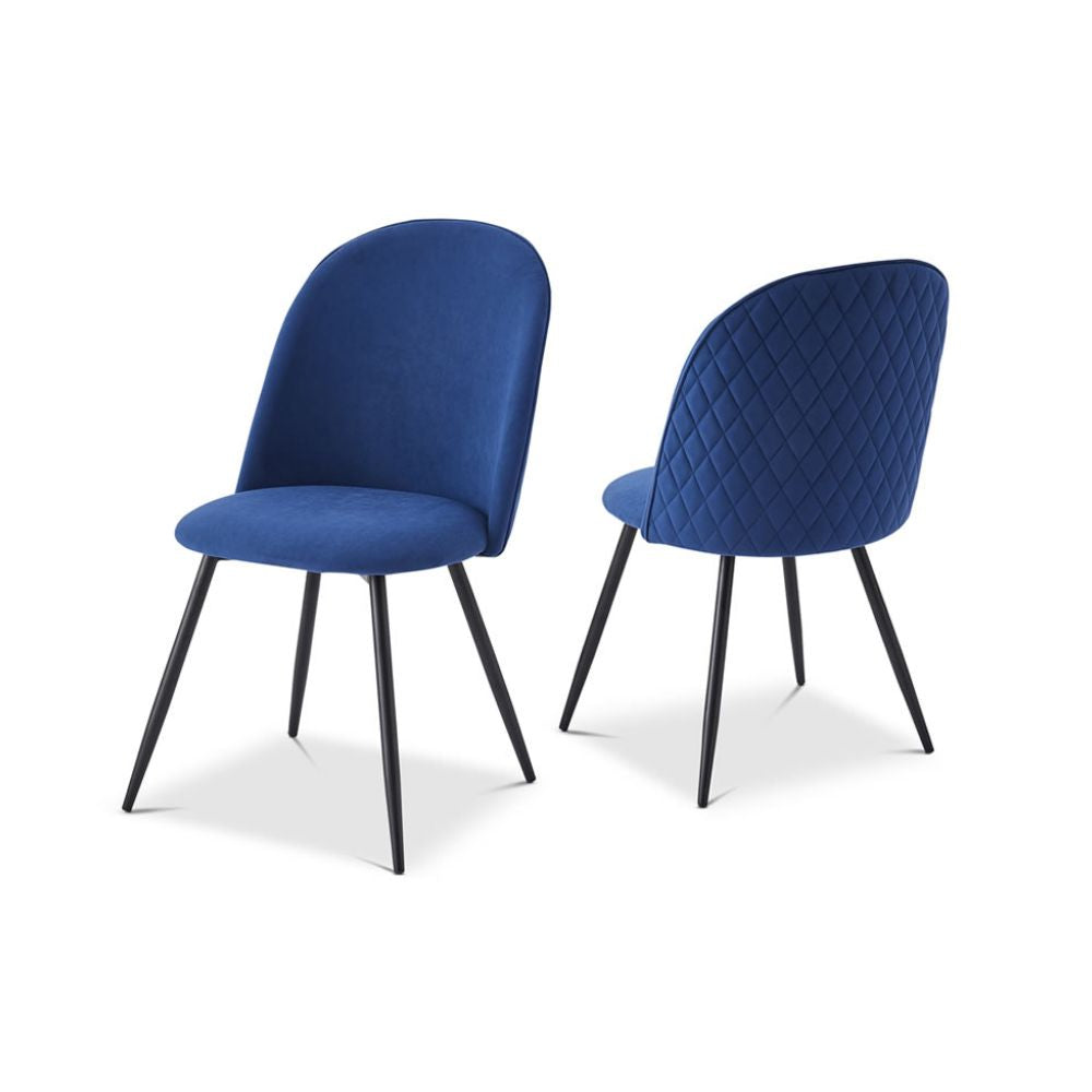 Product photograph of Berkeley Designs Soho Dining Chair In Blue Set Of 2 from Olivia's.