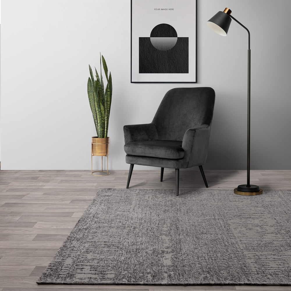 Product photograph of Asiatic Carpets Beau Rug Carbon 160x230cm from Olivia's.
