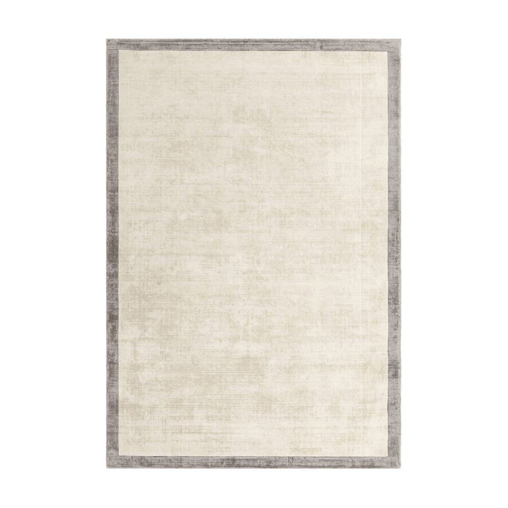 Product photograph of Asiatic Carpets Blade Border Rug Putty Silver 200x200cm from Olivia's