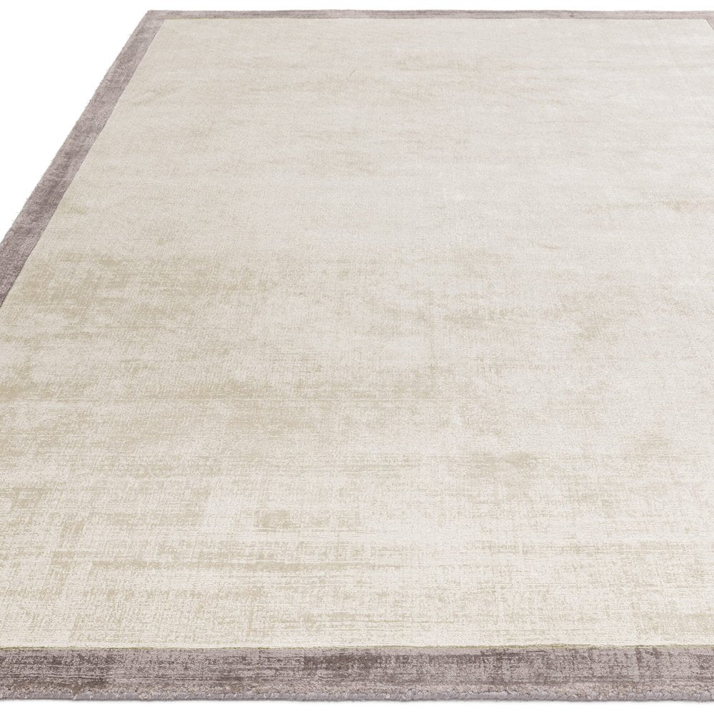 Product photograph of Asiatic Carpets Blade Border Rug Putty Silver 200x200cm from Olivia's.