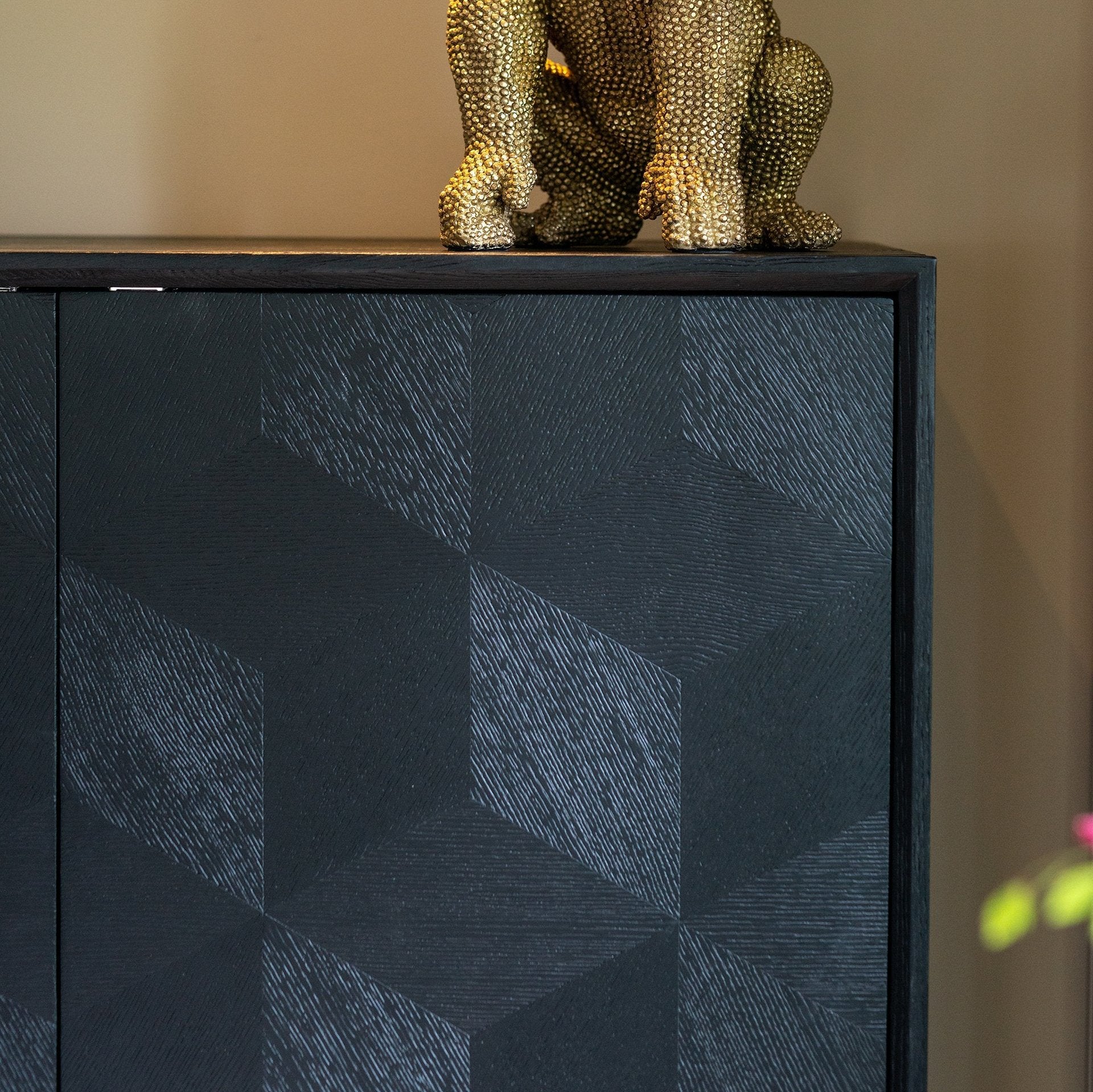 Product photograph of Blax 2 Door Cupboard - Black from Olivia's.