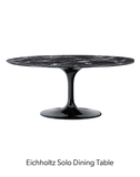Black Round Marble Dining Table