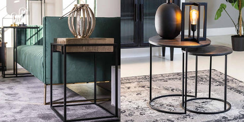 industrial side table