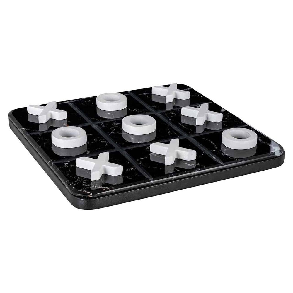 Product photograph of Richmond Interiors Tic Tac Toe Trixi Game In Black White from Olivia's