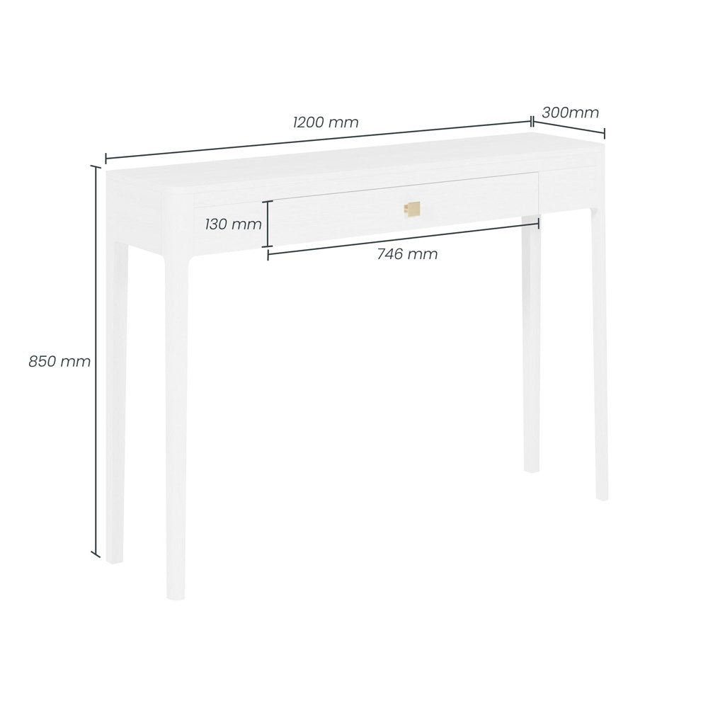 Product photograph of Di Designs Abberley Console Table - White from Olivia's.