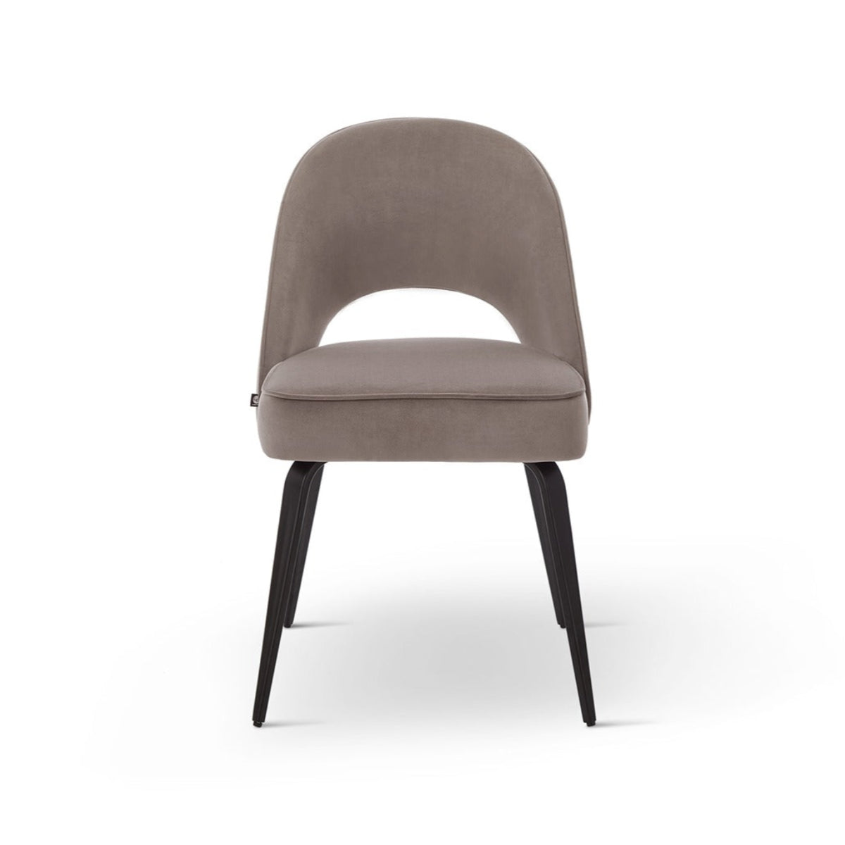 Yves Dining Chair Set of 2 (Crib 5) - Megan Mink & Matt Black