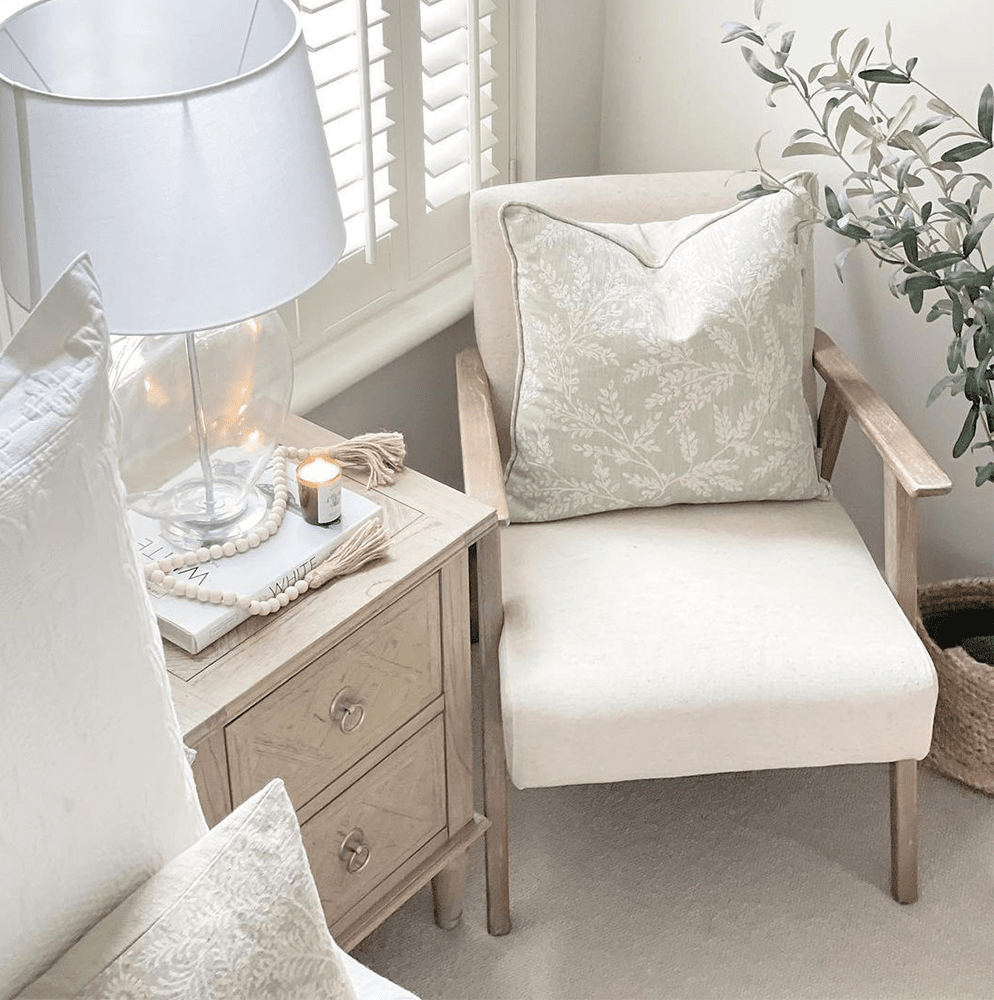 Product photograph of Gallery Interiors Neyland Occasional Chair In Natural Linen from Olivia's.